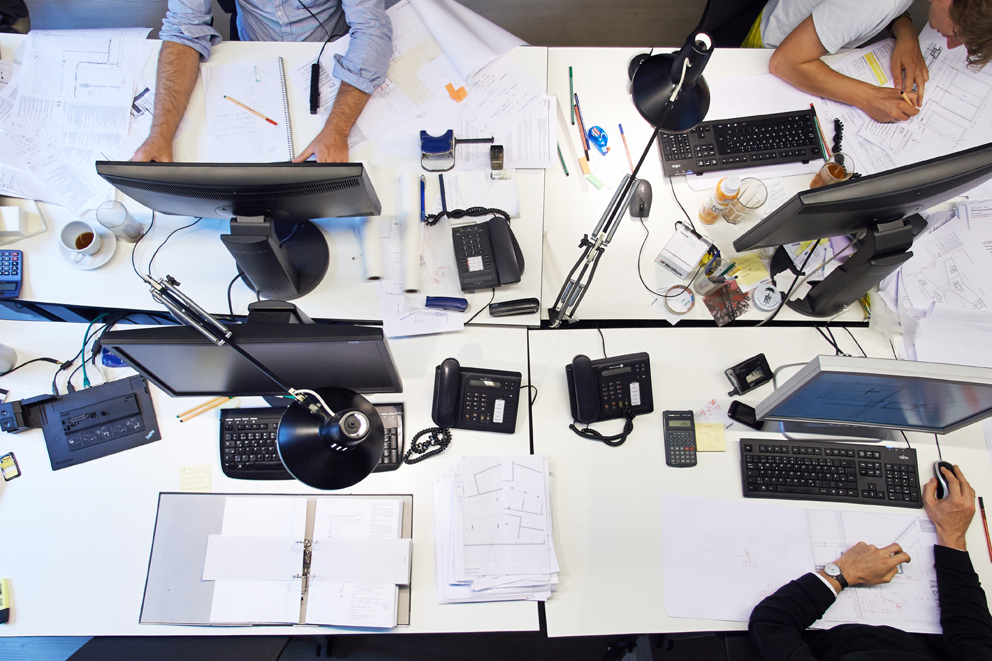 Overview of office desks